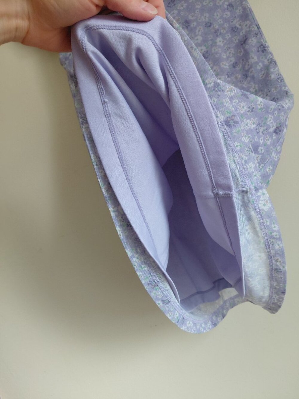 Summer Floral Mini Light Purple Dress - Picture 6 of 7